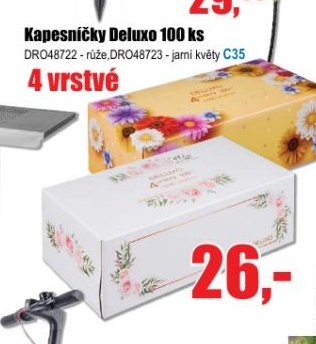 Kapesníčky Deluxo 100 ks