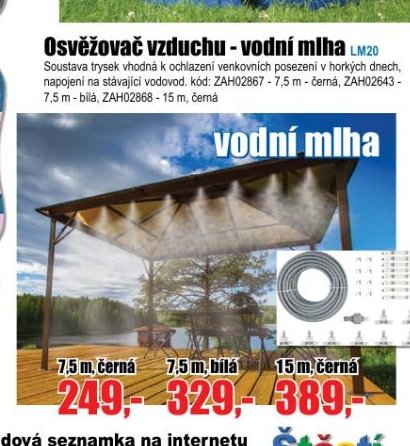 Osvěžovač vzduchu - vodní mlha
