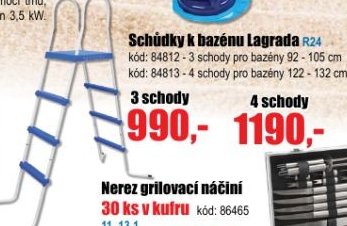 Schůdky k bazénu Lagrada
