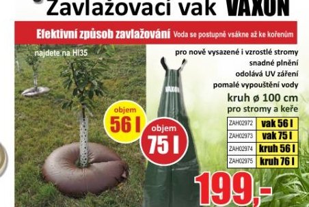 Zavlažovací vak VAXON