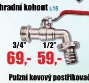 Zahradní kohout 3/4