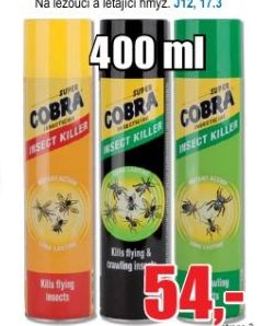 COBRA likvidátor hmyzu 400 ml