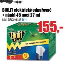 BIOLIT elektrický odpařovač + náplň 45 nocí 27 ml