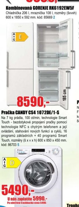Kombinovaná GORENJE RK6192EW5F