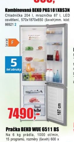 Kombinovaná BEKO PKG181XBS3N