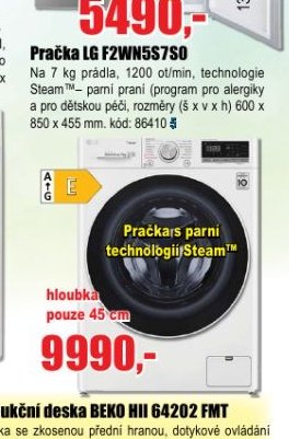 Pračka LG F2WN5S7S0