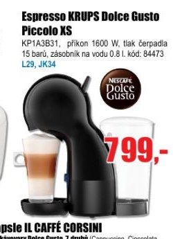 Espresso KRUPS Dolce Gusto Piccolo XS