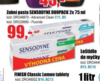 Zubní pasta SENSODYNE DUOPACK 2x 75 ml