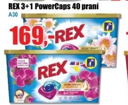REX 3+1 PowerCaps 40 praní