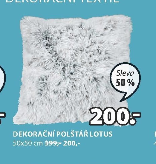 DEKORAČNÍ POLŠTÁŘ LOTUS