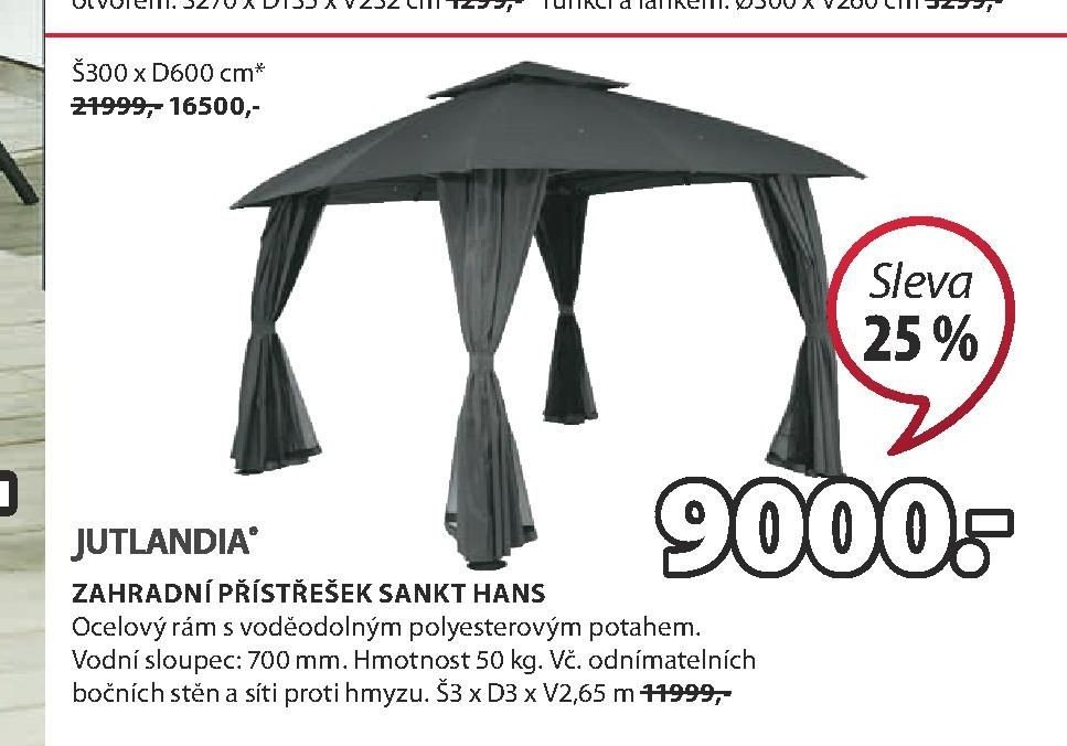 ZAHRADNÍ PŘÍSTŘEŠEK SANKT HANS