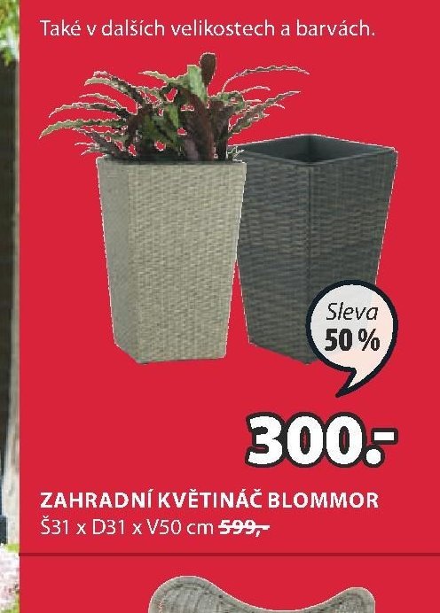 ZAHRADNÍ KVĚTINÁČ BLOMMOR