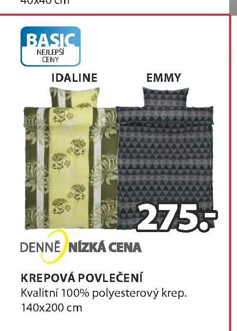 Krepové povlečení