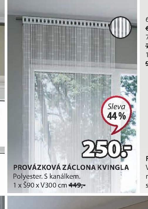 PROVÁZKOVÁ ZÁCLONA KVINGLA