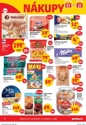 aktuální leták Penny Market 8.7.2021-14.7.2021