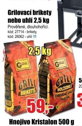 Grilovací brikety nebo uhlí 2,5 kg