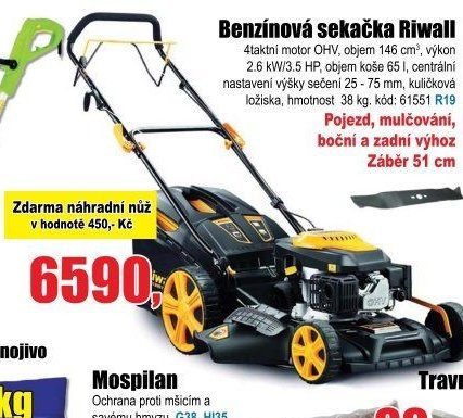 Benzínová sekačka Riwall