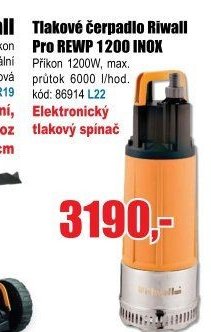 Tlakové čerpadlo Riwall Pro REWP 1200 INOX