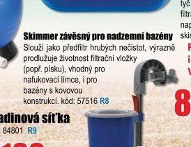 Skimmer závěsný pro nadzemní bazény