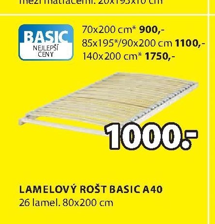 Lamelový rošt BASIC A40