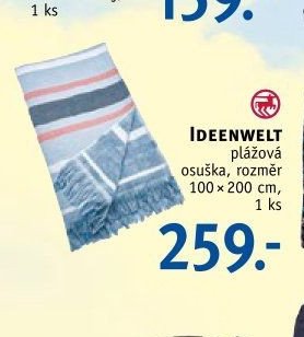 IDEENWELT plážová osuška, rozměr 100 × 200 cm, 1 ks