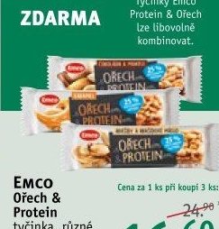 Emco Ořech & Protein tyčinka