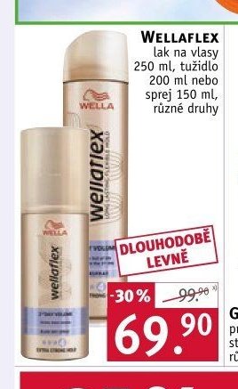 WELLAFLEX lak na vlasy 250 ml, tužidlo 200 ml nebo sprej 150 ml