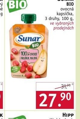 Sunar Bio ovocná kapsička, 100 g