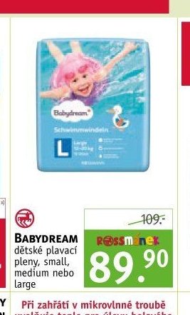 Babydream plavací pleny