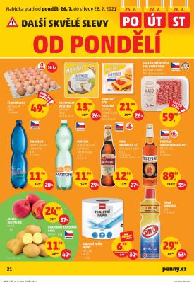 aktuální leták Penny Market 22.7.2021-28.7.2021