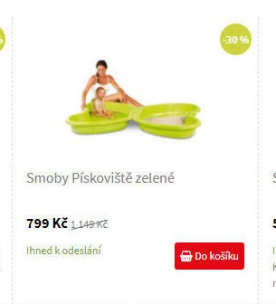 Smoby Pískoviště zelené