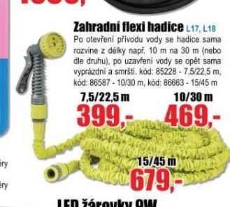 Zahradní flexi hadice