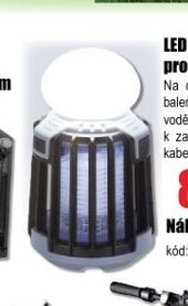 LED lampa + vábnička JATA pro likvidaci komárů
