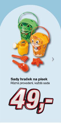 Sady hraček na písek