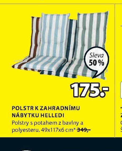 POLSTR K ZAHRADNÍMU NÁBYTKU HELLEDI