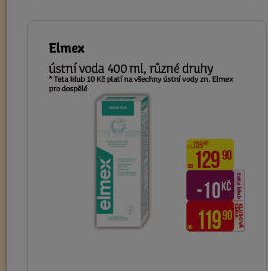 Elmex ústní voda 400 ml, různé druhy