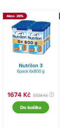 Nutrilon 3 6pack 6x800 g