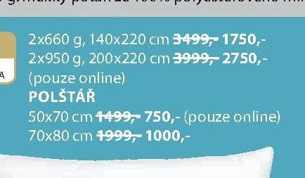 GOLD PŘIKRÝVKA A POLŠTÁŘ