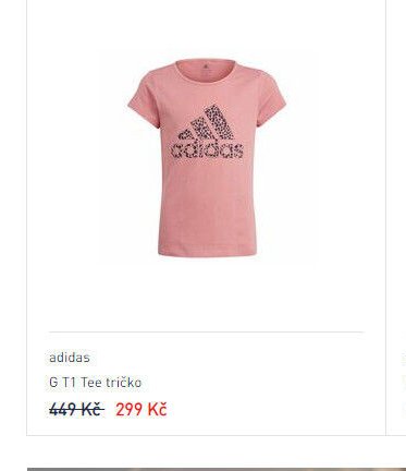 adidas G T1 Tee tričko