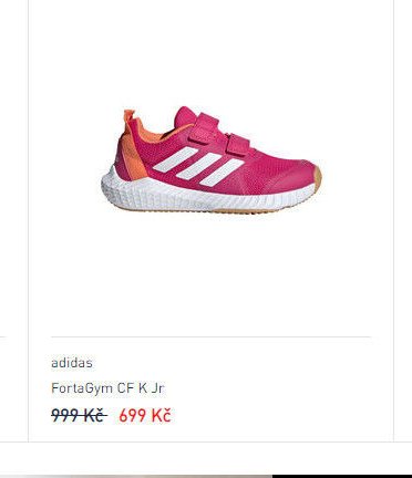 adidas FortaGym CF K Jr