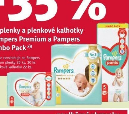 Pampers Premium a Pampers Jumbo Pack