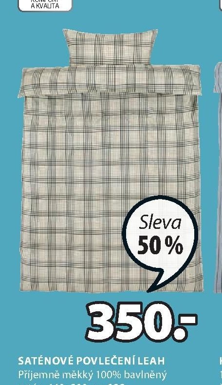 Saténové povlečení LEAH
