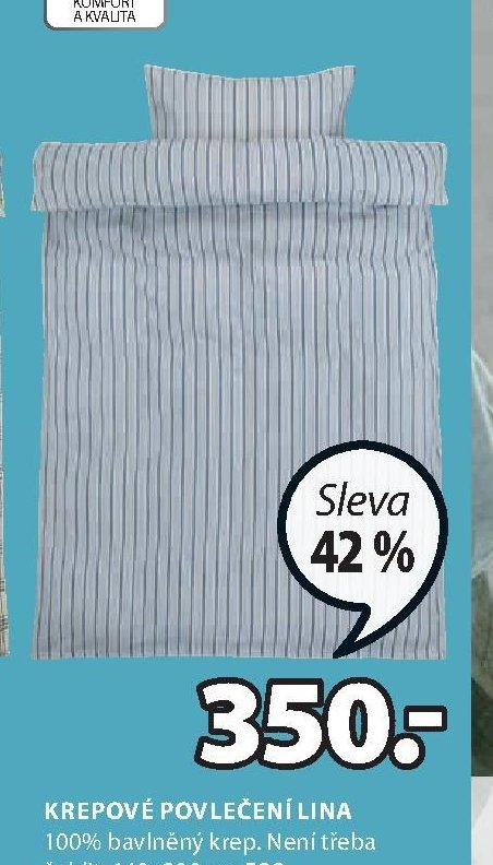 Krepové povlečení LINA