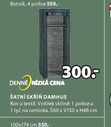 Šatní skříň DAMHUS