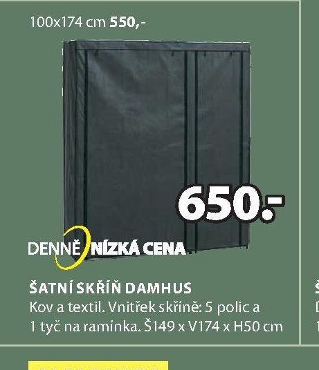 Šatní skříň DAMHUS