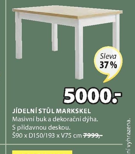 JÍDELNÍ STŮL MARKSKEL
