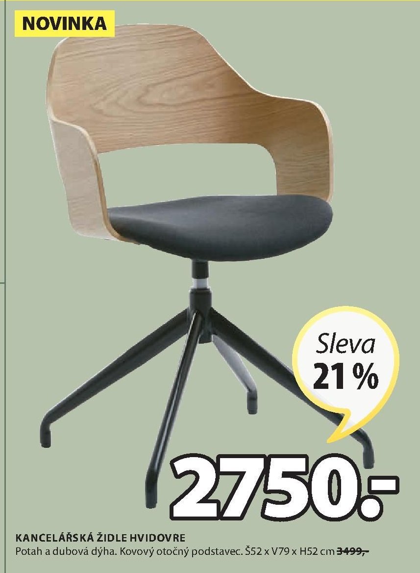 KANCELÁŘSKÁ ŽIDLE HVIDOVRE