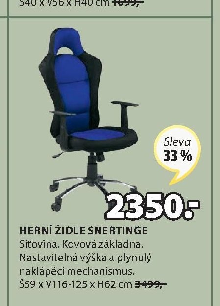 HERNÍ ŽIDLE SNERTINGE