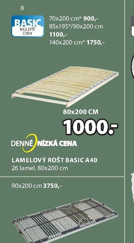 Lamelový rošt BASIC A40