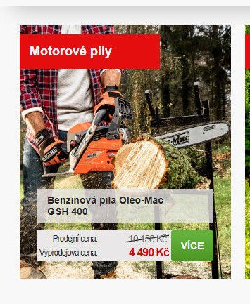 Benzínová pila Oleo-Mac GSH 400